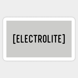 Electrolite, black Sticker